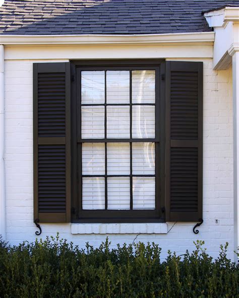 Equal Louver Shutters. . Louvered shutters exterior